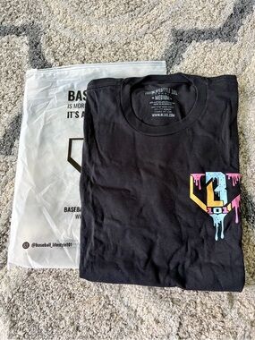 Baseball Lifestyle 101 Ice Cream Tee Cotton Candy Adult M NWT